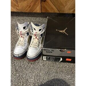 Air Jordan Spizike True Blue 2007 Men's Sneakers Size 12 Pre-Owned 315371-163
